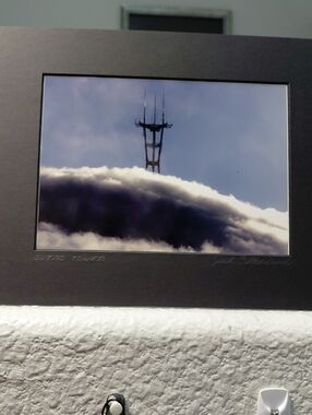 SF Sutro Tower Dark Clouds Photo By Jack E. Stiddard 5x7/8x10 Mat